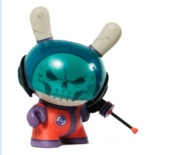 Dead Astronaut Dunny - Pac23 - Dunny Series 2012 by Kidrobot