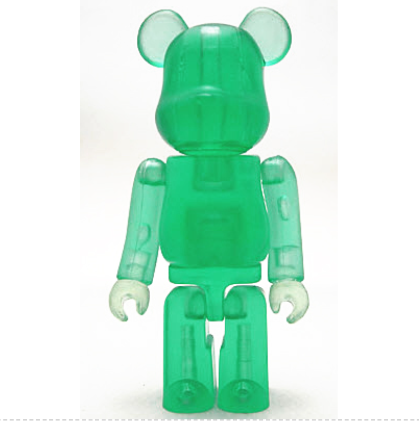 Green Jellybean - Bearbrick Series 2 by Medicom