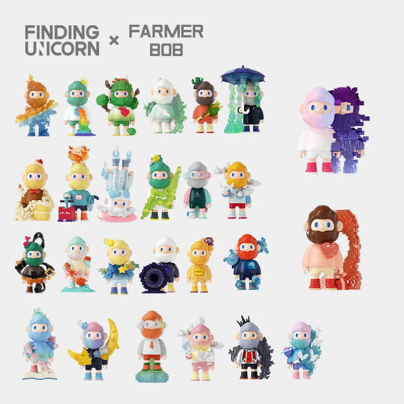 Farmer Bob Next Generation Pixel Universe Blind Box Series by Finding Unicorn