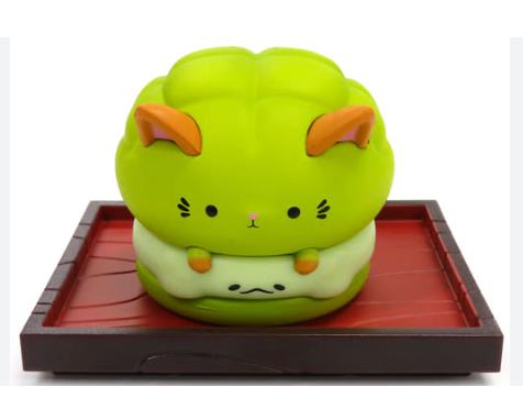 Matcha Melonpan Bun - Nyammy Treats: Nyan Kashi Series by Lam Toys x Mighty Jaxx