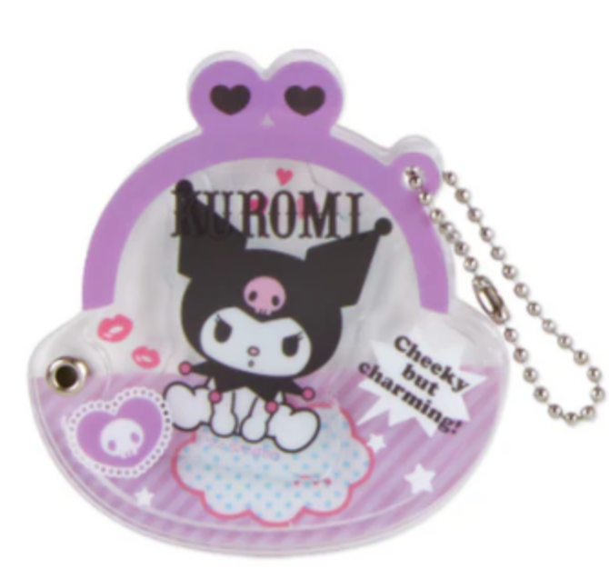 Kuromi - Sanrio Characters Photo Card Purse Acrylic Shaker Charm
