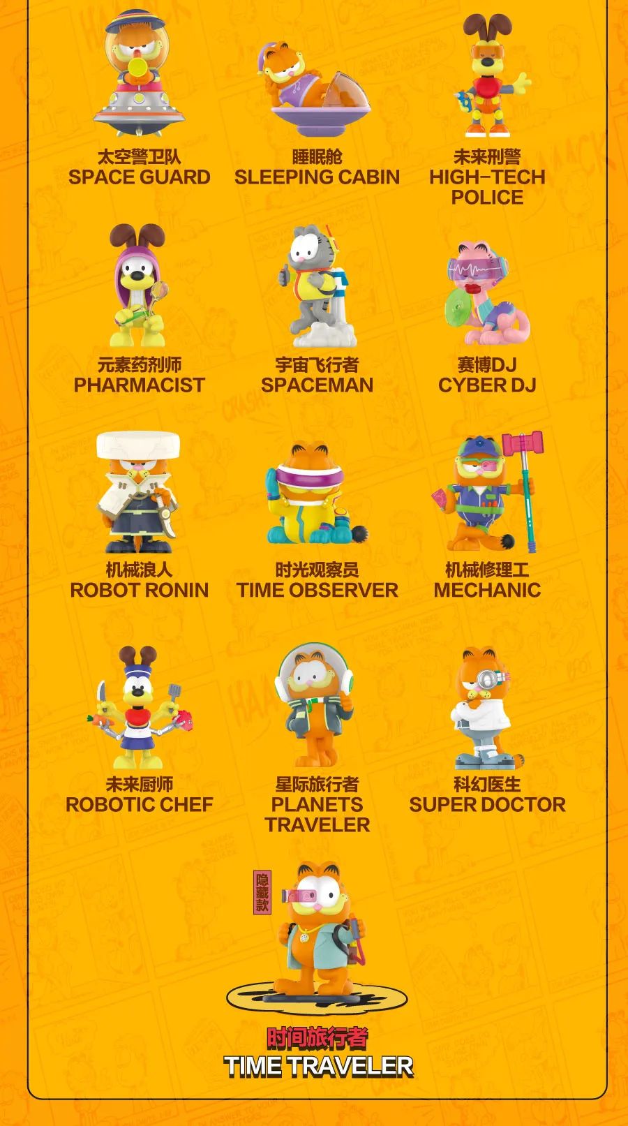 Garfield Future Fantasy Blind Box Series by POP MART