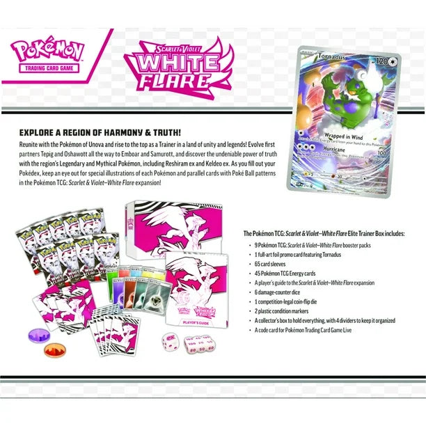 Pokmon TCG Scarlet & Violet White Flare Elite Trainer Box - Mindzai Toy Shop Pokmon TCG Scarlet & Violet White Flare Elite Trainer Box - Mindzai Toy Shop