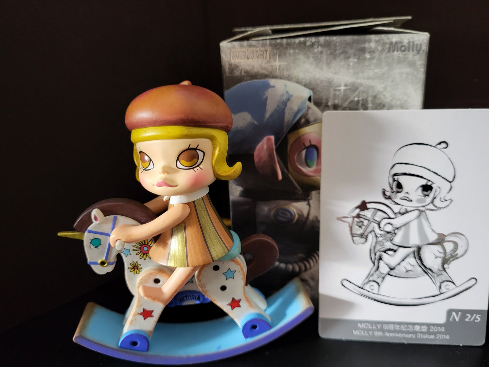 Molly & Unicorn (Golden Childhood ver) - Molly Anniversary Status Classical Retro - Popmart