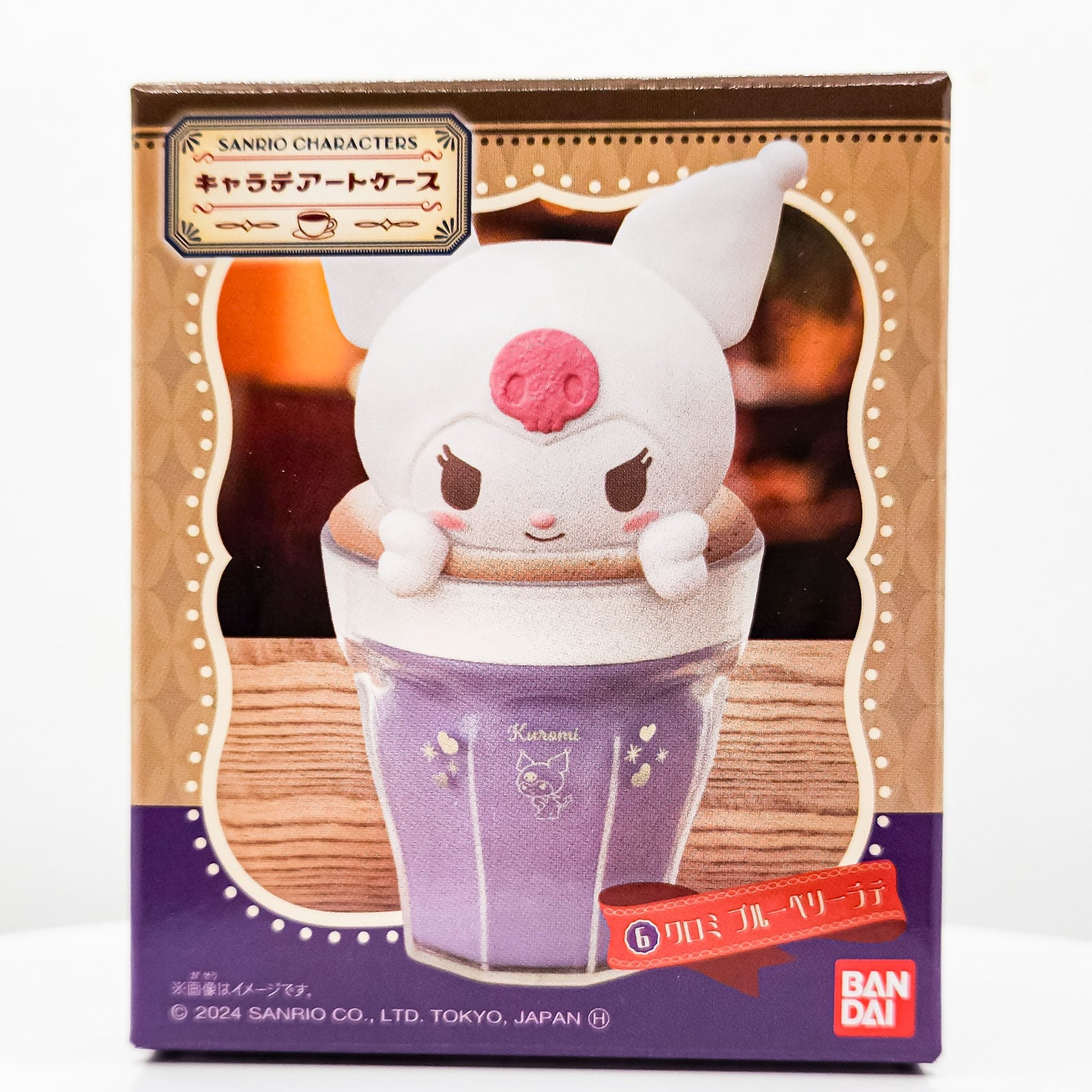 Kuromi Chara-latte Art Case Sanrio Characters Figure Series by Bandai