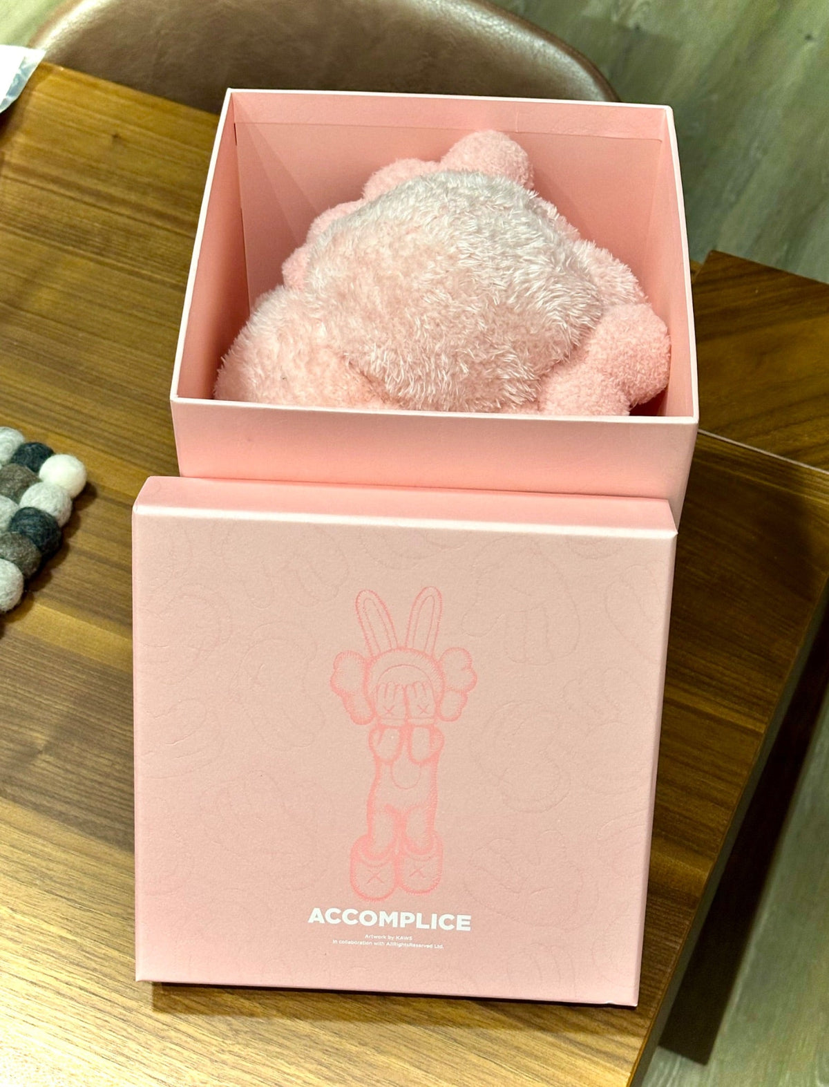 New 2023 KAWS Accomplice Pink Plush DDTSTORE limited ed. Only 2000 Indonesia - 2