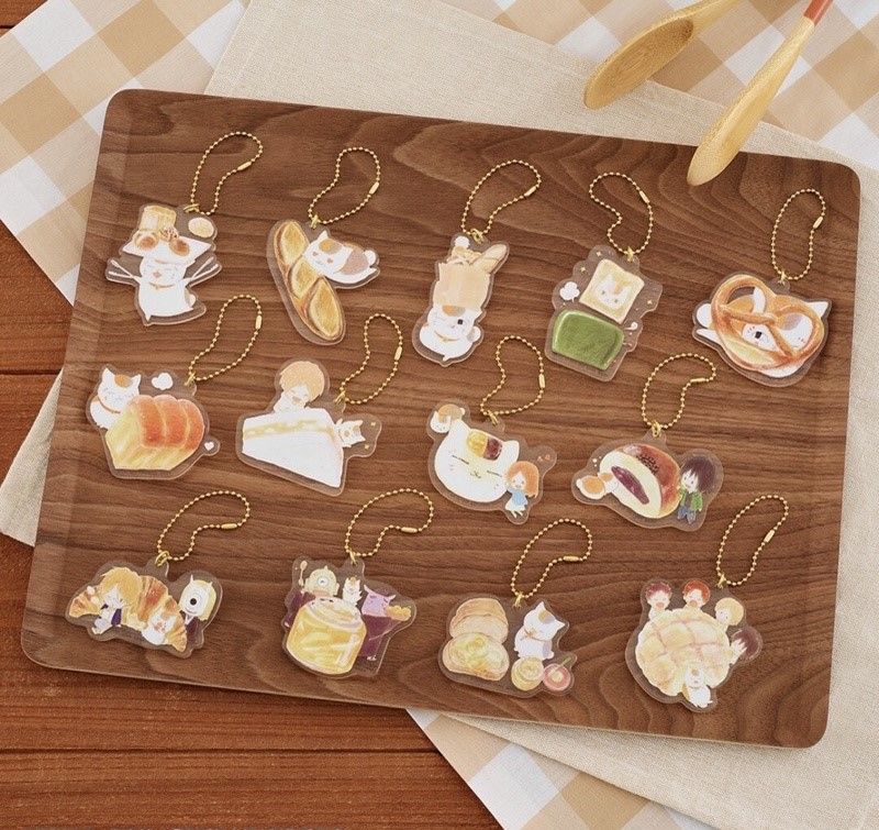 Toaster Bread - Natsume's Book of Friends Freshly Baked Bread - Kuji Prize G Acrylic Charm by Bandai - 1