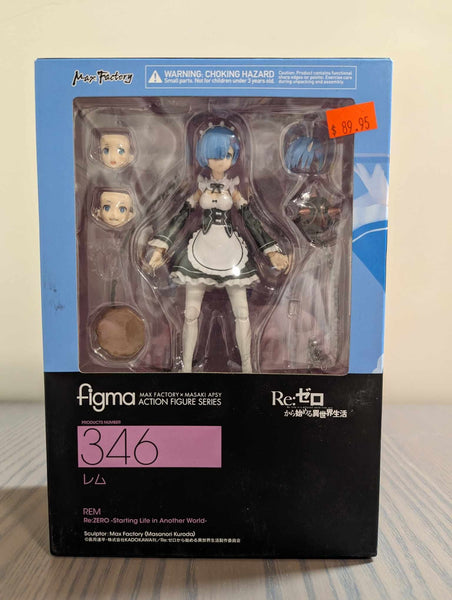 正規品　346 figma レム Max Factory Figma 346 Rem Figure (Re: Zero) | PlazaJapan