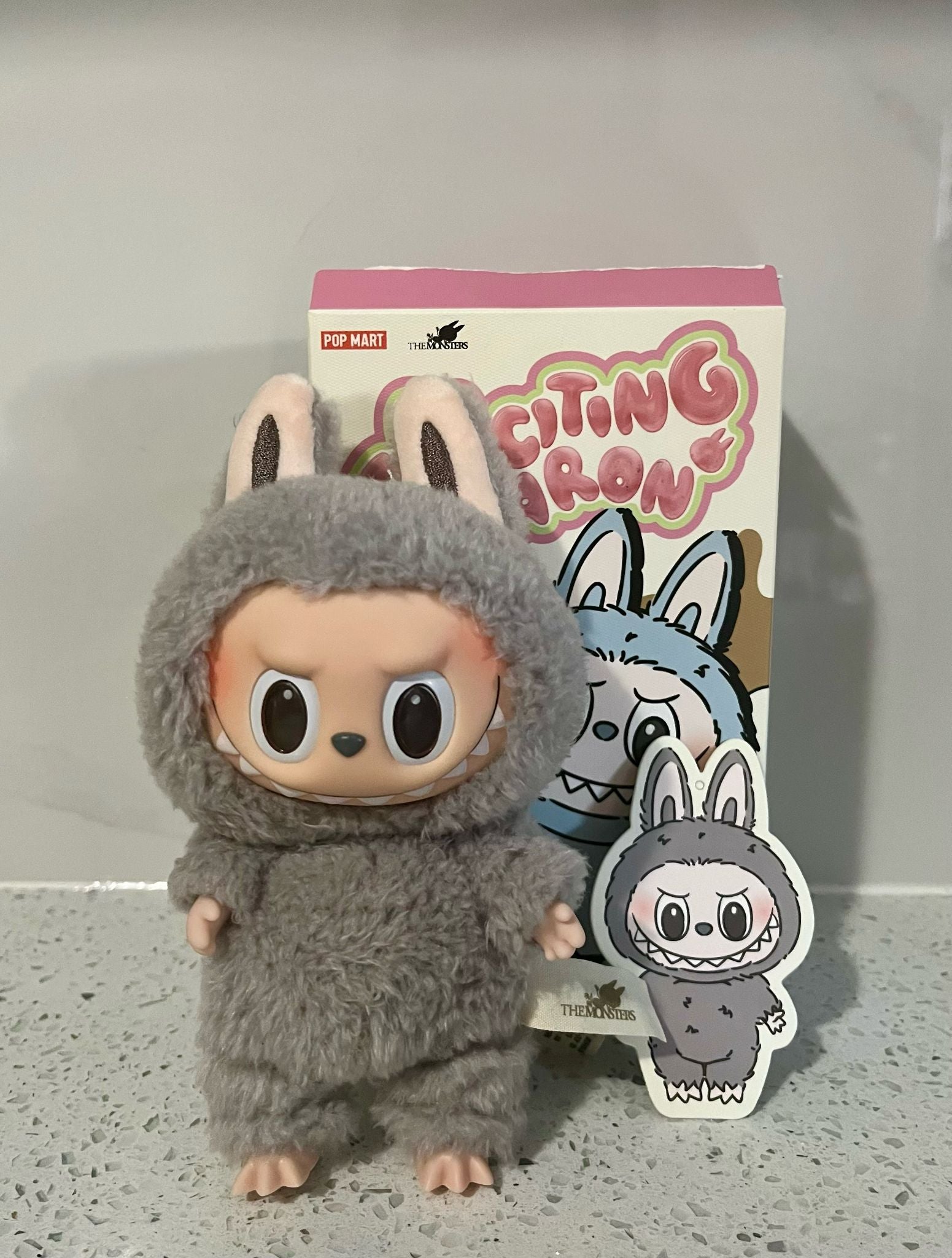 Sesame Bean Labubu - THE MONSTERS Exciting Macarons Vinyl Face