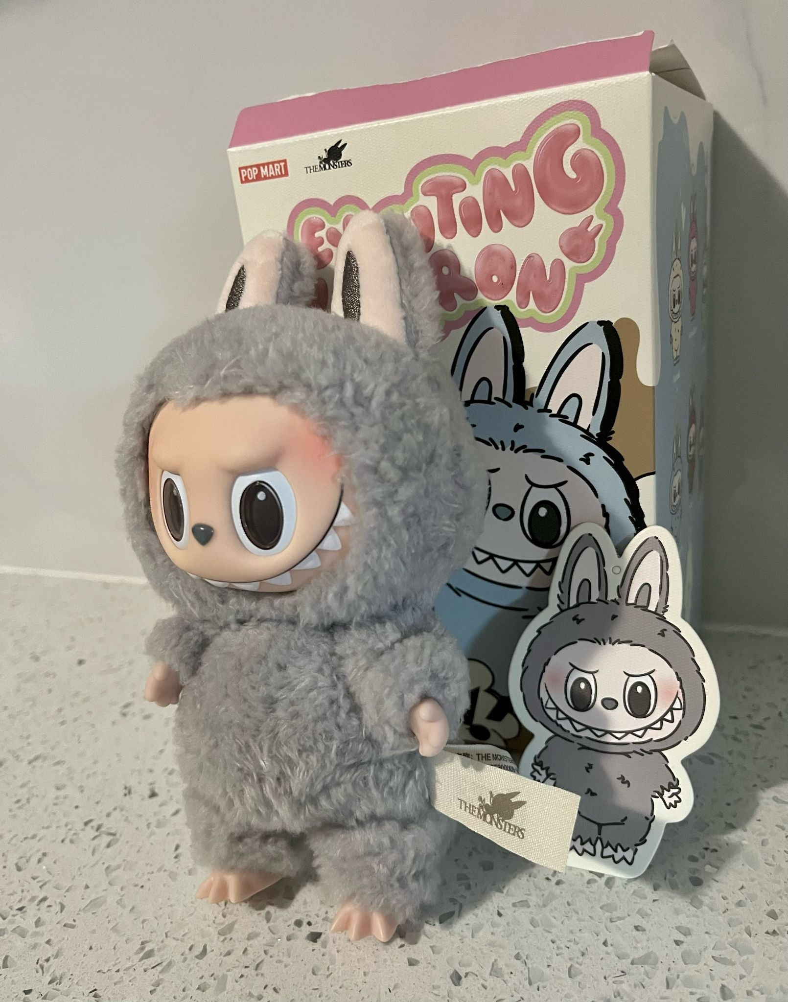 Sesame Bean Labubu - THE MONSTERS Exciting Macarons Vinyl Face