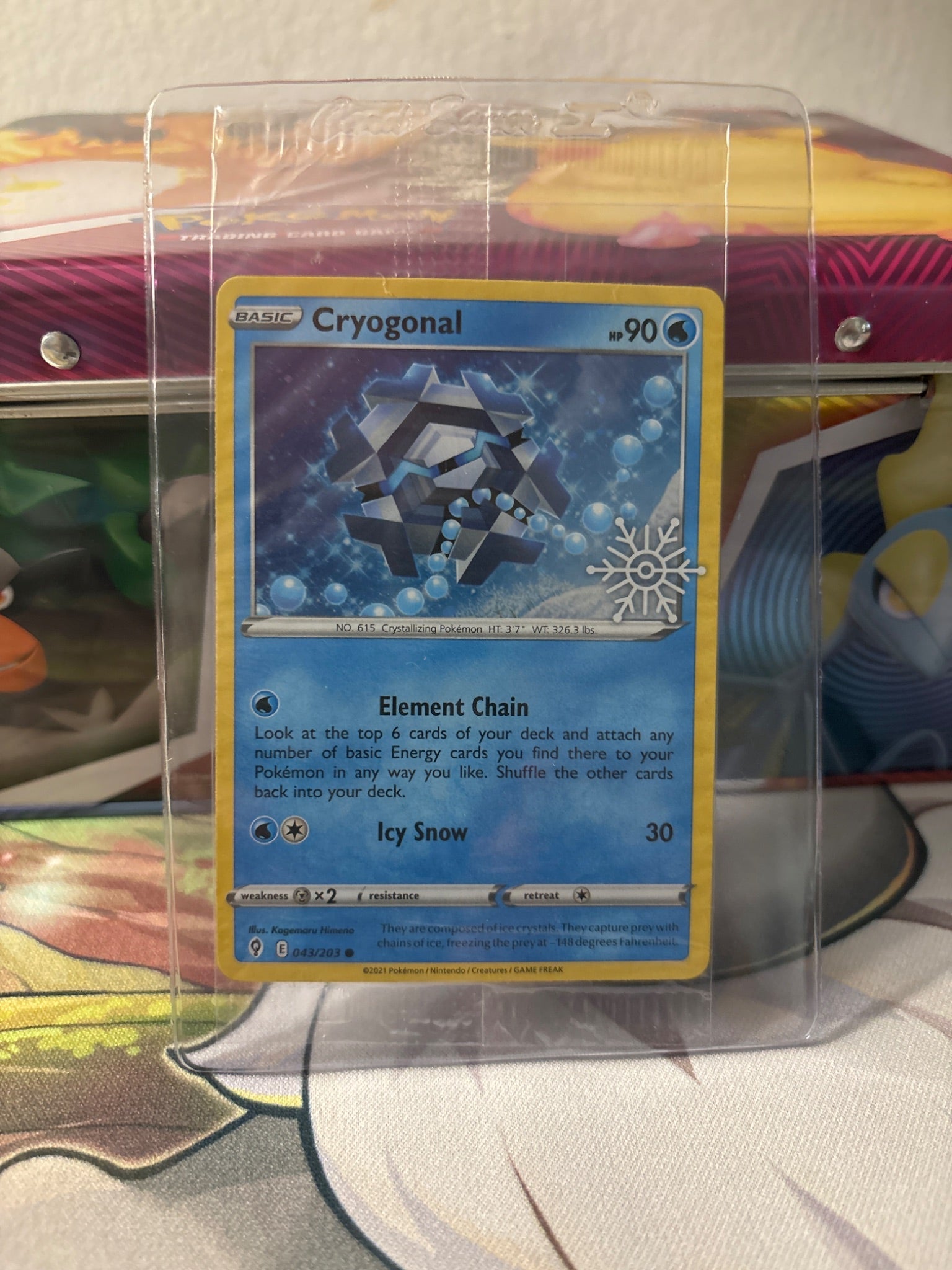 pokemon cryogonal card Cryogonal 043/203 Snowflake Stamped - Sealed