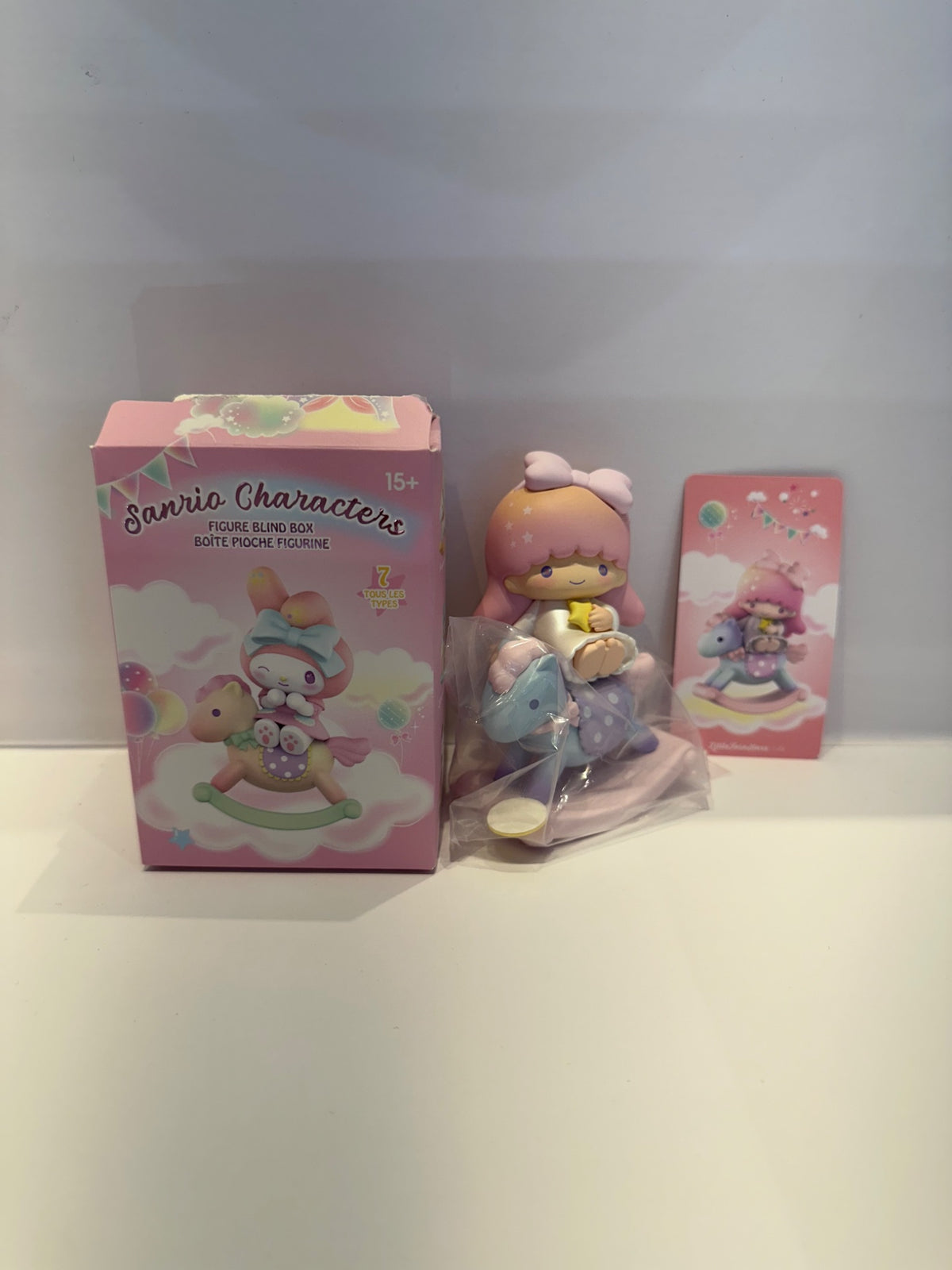 Little twin starts-Sanrio characters childlike heart rocking horse series by miniso - 1
