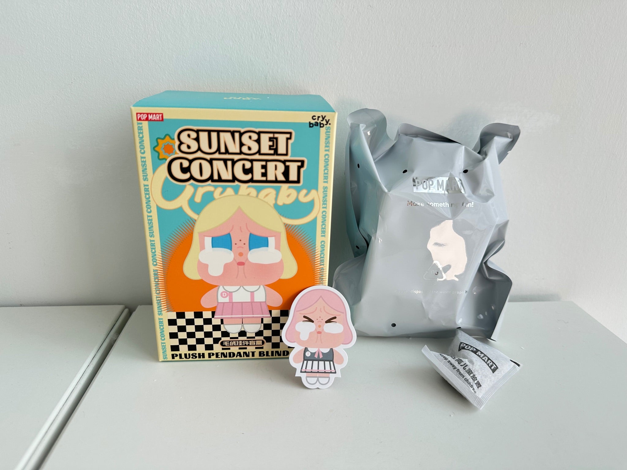 Pink Grey - CRYBABY Sunset Concert Series-Plush Pendant by POP