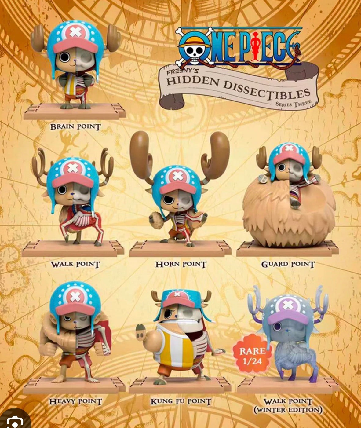 Mighty Jaxx One Piece Chopper Freeny's Hidden Dissectibles Series