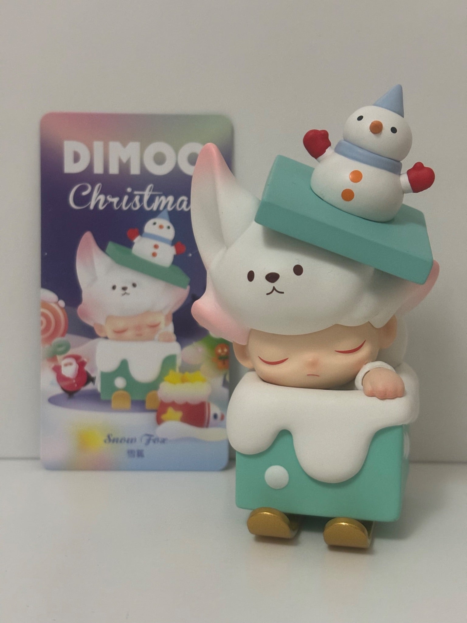 Popmart Dimoo Christmas - Snow Fox - Mindzai Toy Shop