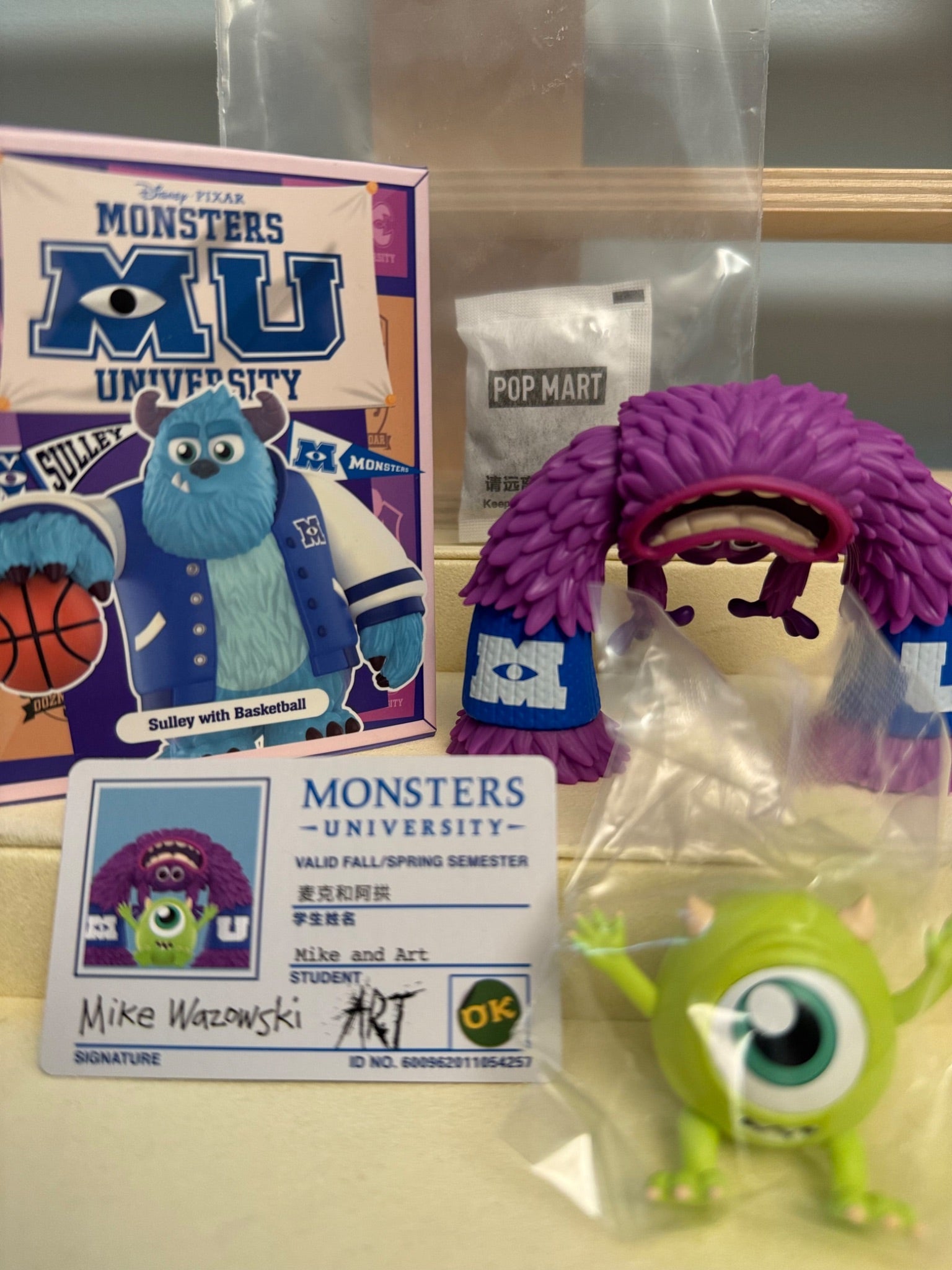 art of monsters university Pop Mart Disney Pixar Monsters University - Mike and Art