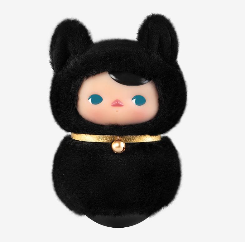 Black cat - PUCKY Roly-Poly Kitty Series Vinyl Plush by POP MART - 1