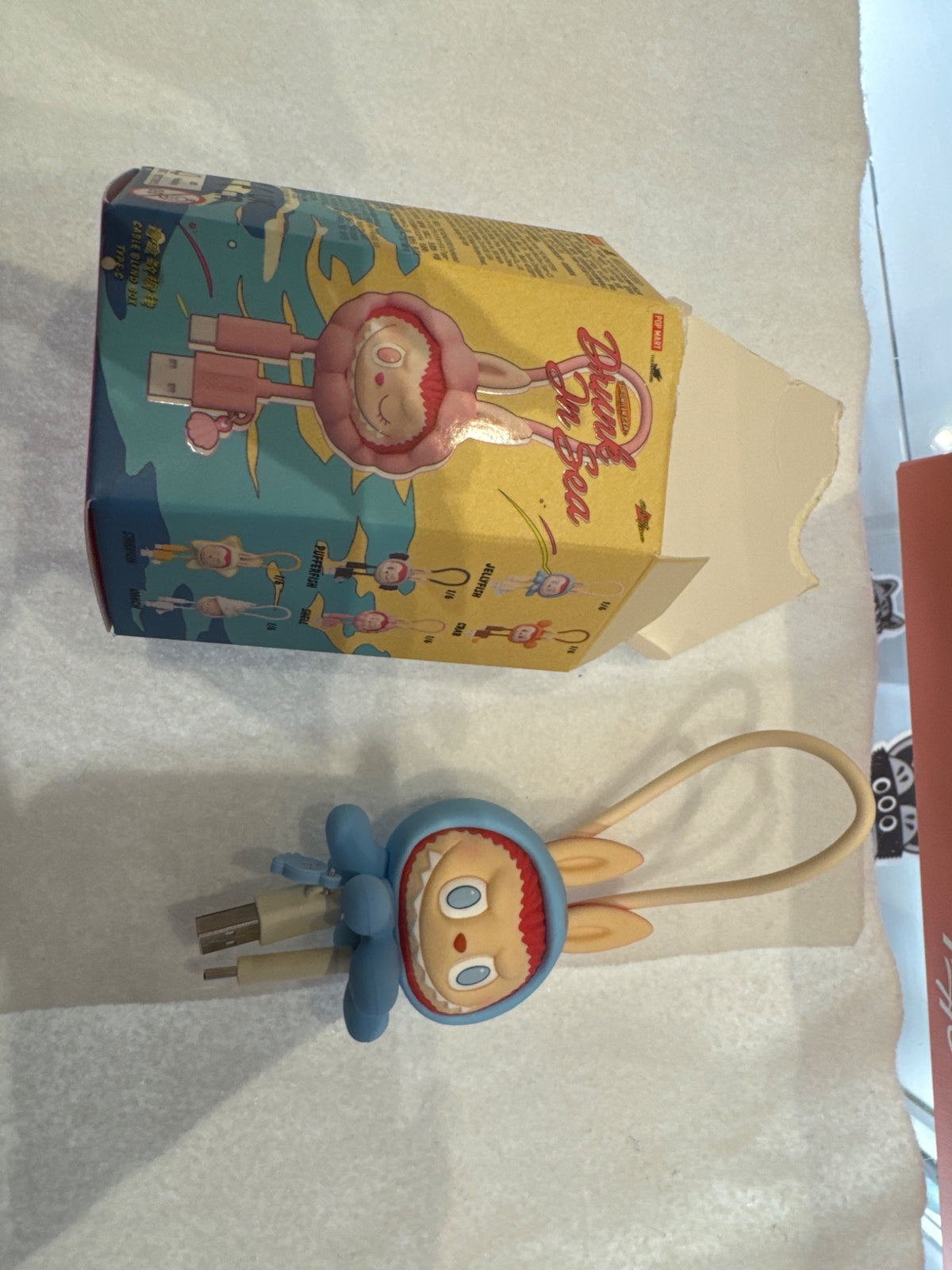Jellyfish Drunk in Sea USB C Cable Labubu - 1