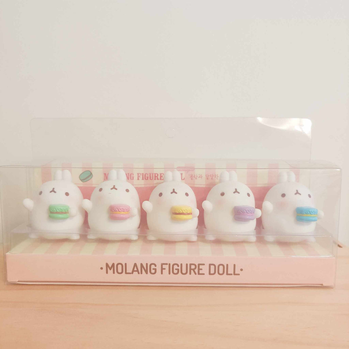 Molang Sweet Macaron Figure Doll Set (5 Pcs) - 1