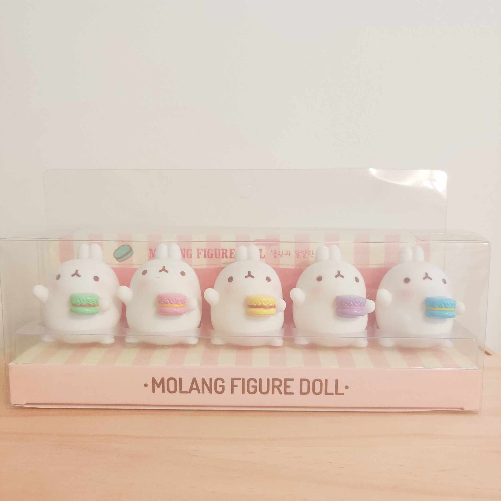 Molang Sweet Macaron Figure Doll Set (5 Pcs) - 1