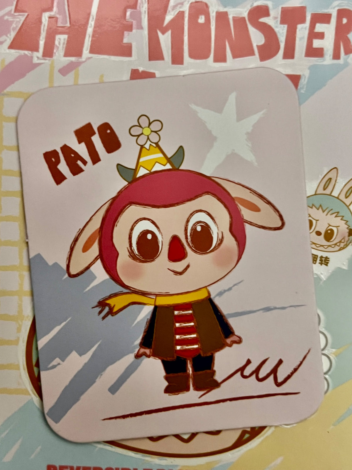 Pato - The Monsters Party Series Reversible Plush Keychain - Pop Mart - 1