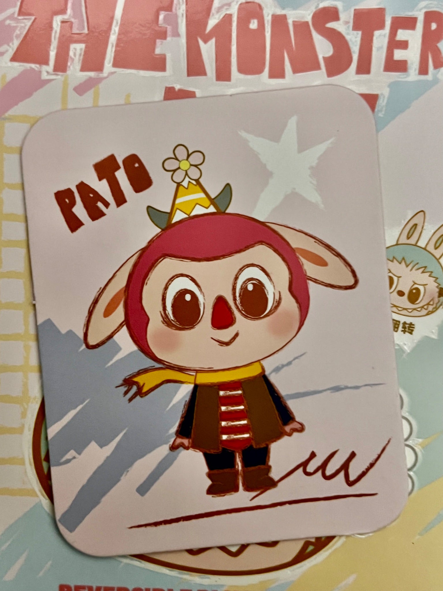 Pato - The Monsters Party Series Reversible Plush Keychain - Pop Mart - 1