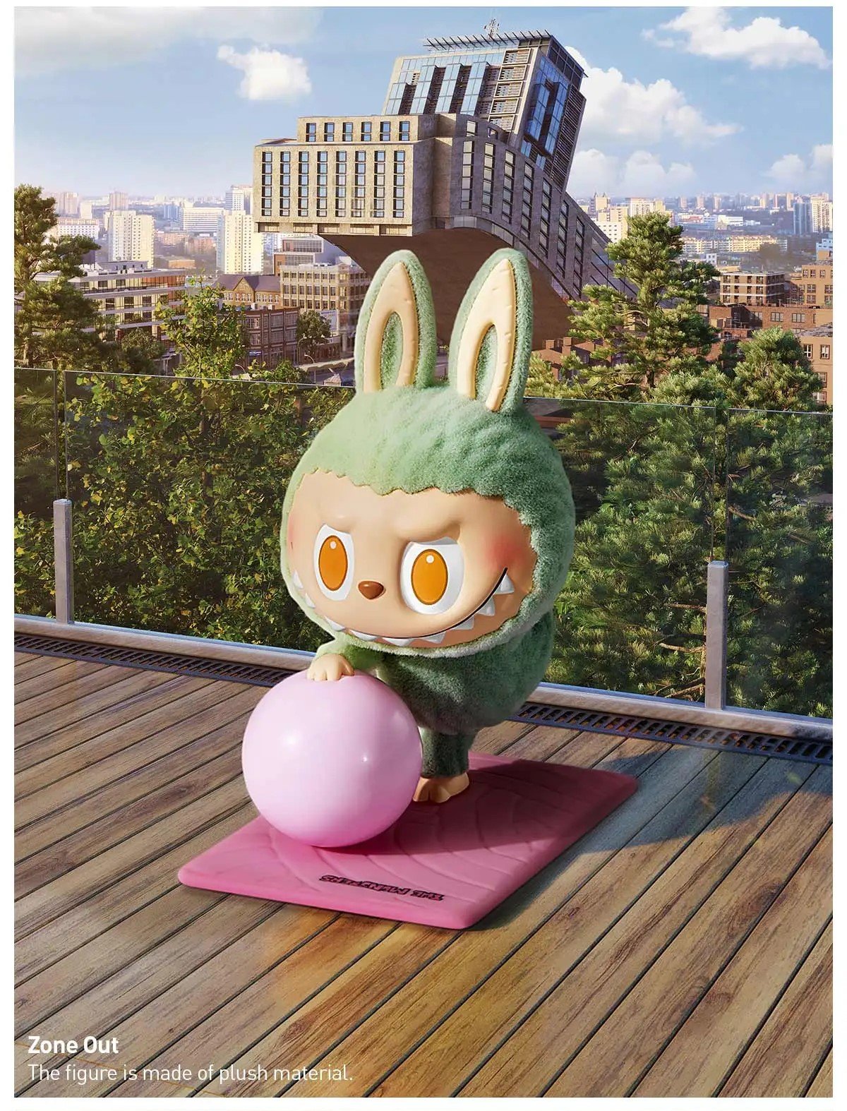Zone Out - Lazy Yoga Series Figures THE MONSTERS Labubu by POP
