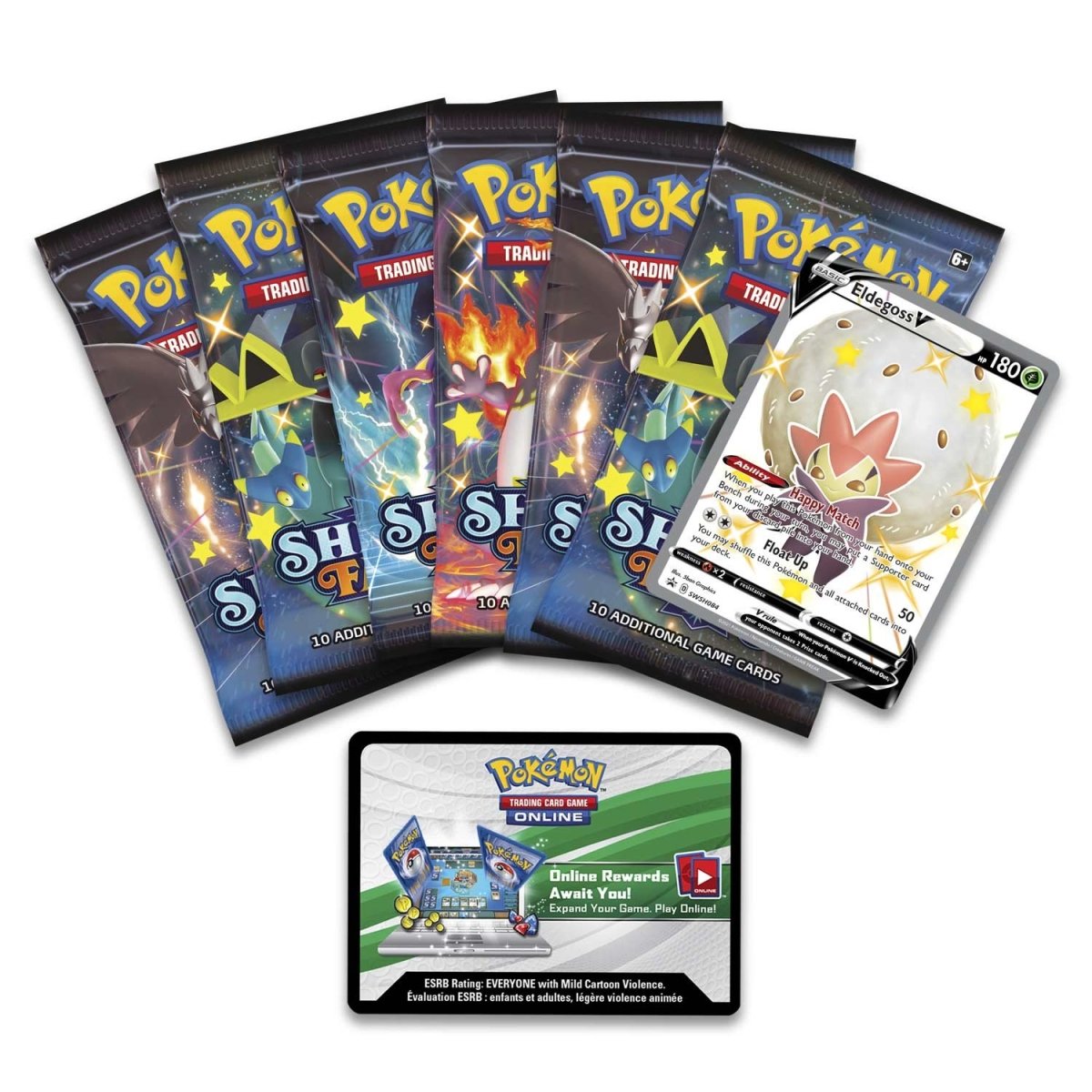 eldegoss pokemon card Pokémon TCG: Shining Fates Tin (Eldegoss V)