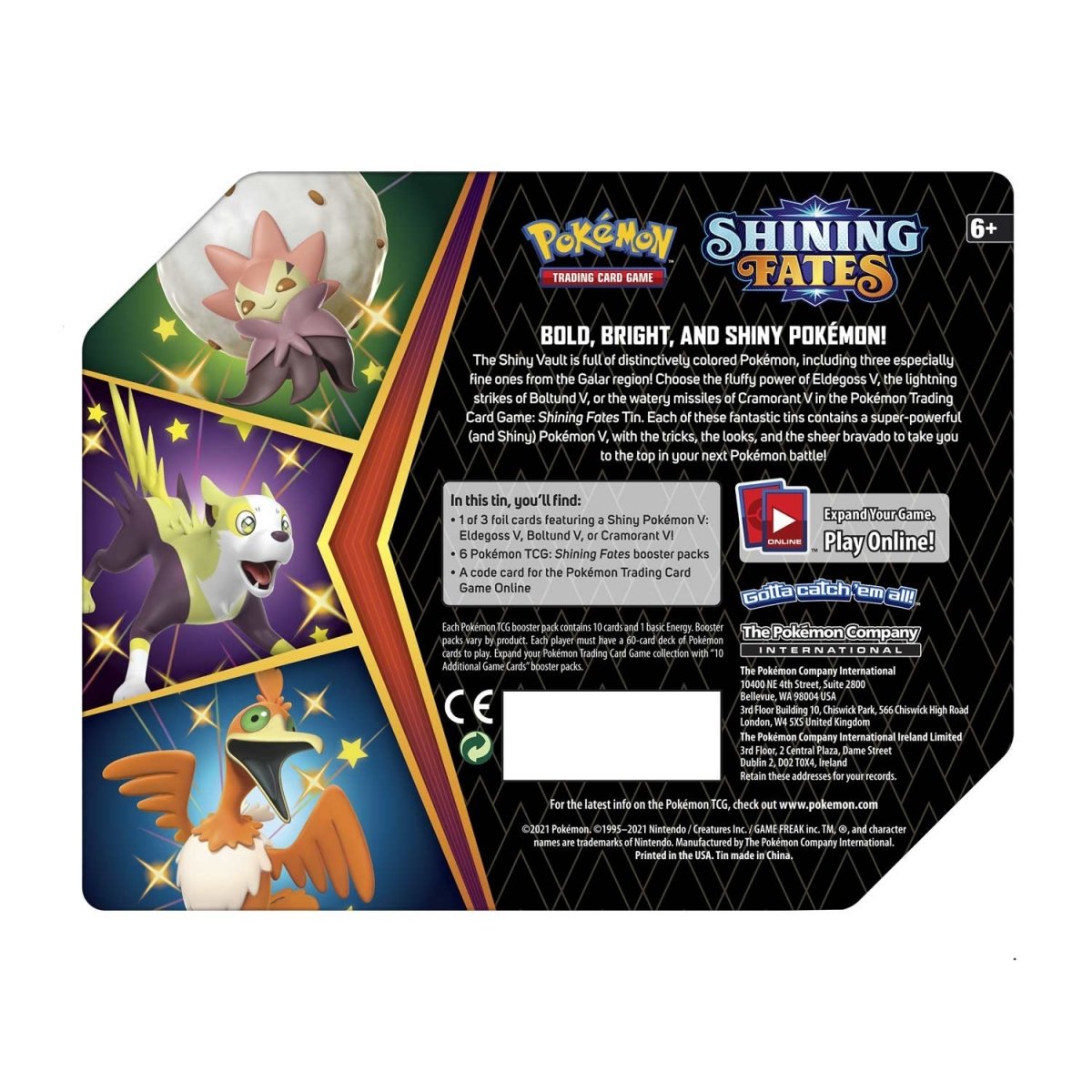 Pokmon TCG: Shining Fates Tin (Eldegoss V) - Mindzai Toy Shop Pokmon TCG: Shining Fates Tin (Eldegoss V) - Mindzai Toy Shop