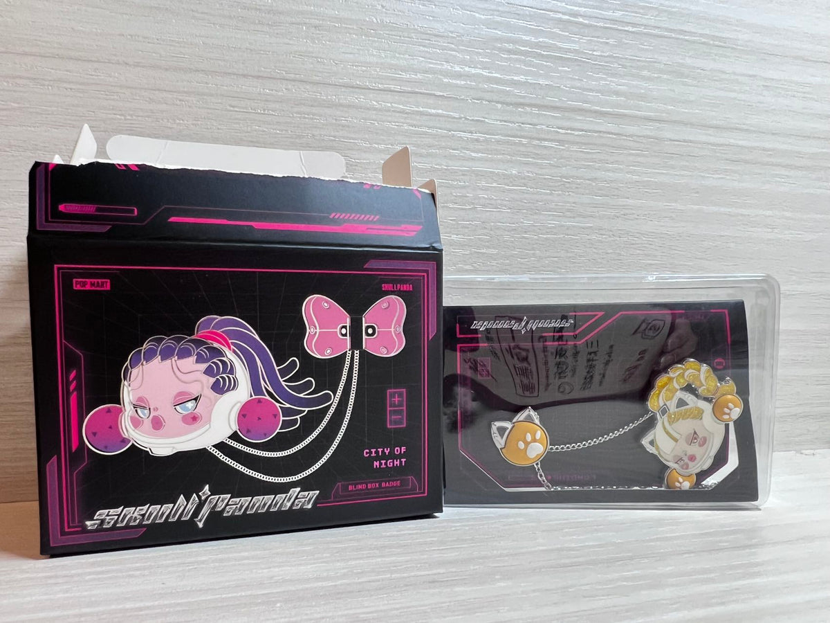 Pet Cat - City of Night Series Badge Emblem Pins - by POP MART - 1