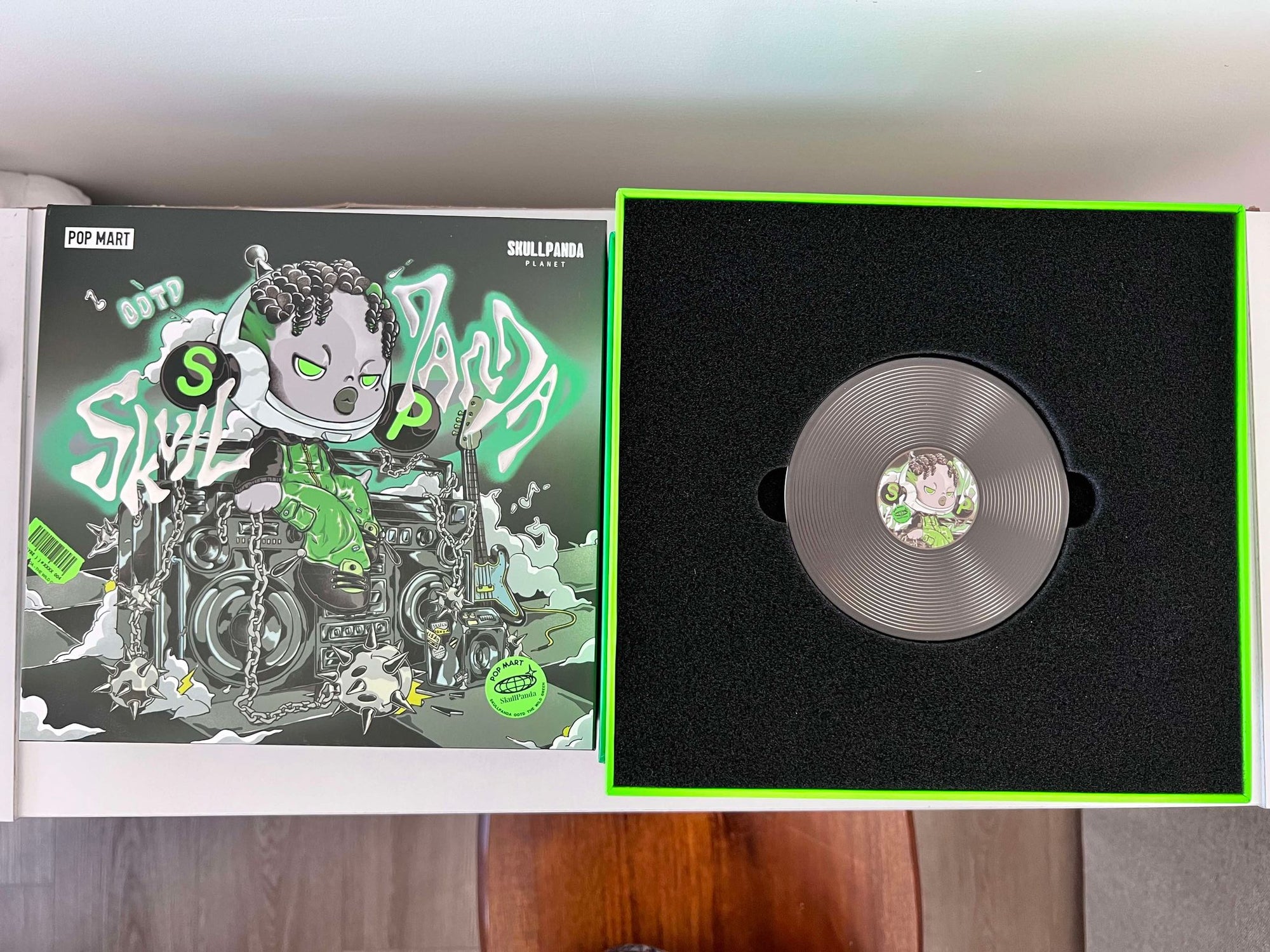 Skullpanda OOTD Green Field Big Figure by POP MART - Mindzai Toy Shop