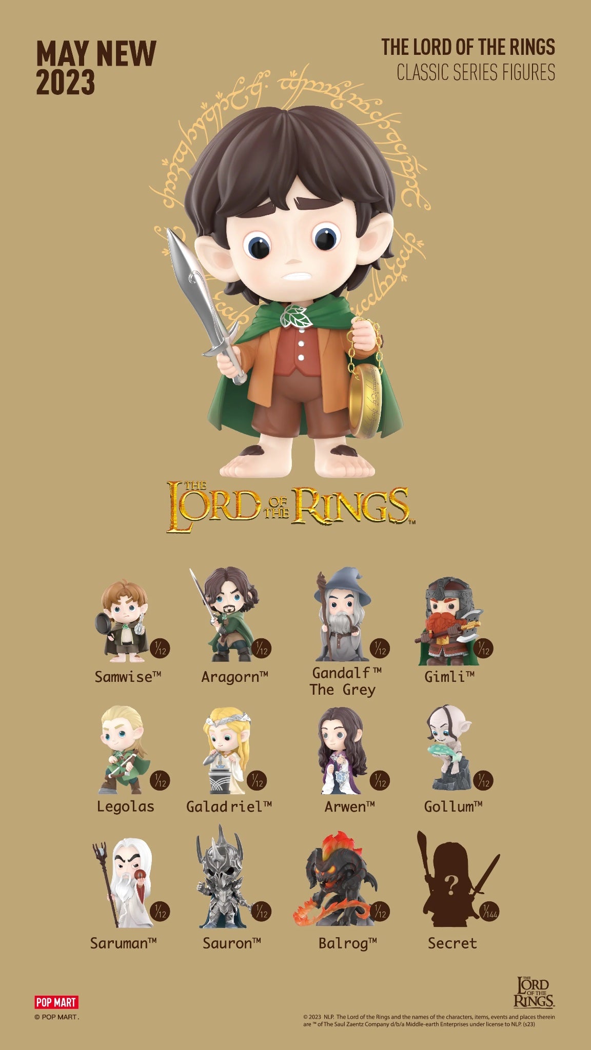 The Lord of the Rings - Pop mart - single blind box - 2