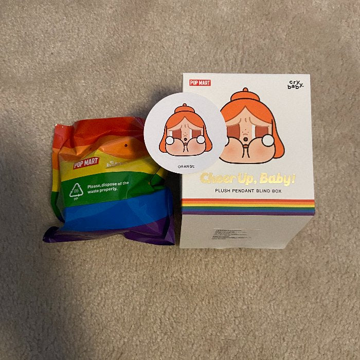 Orange - CRYBABY CHEER UP, BABY! Series Plush Pendant by POP MART - 1