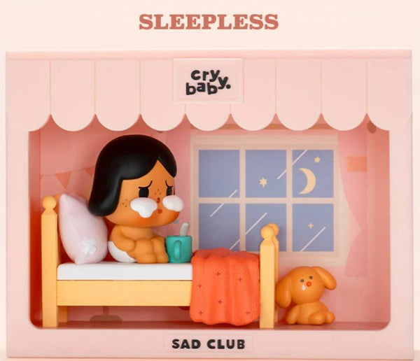 Sleepless - Cry Baby Sad Club Series Scene Set by Pop Mart