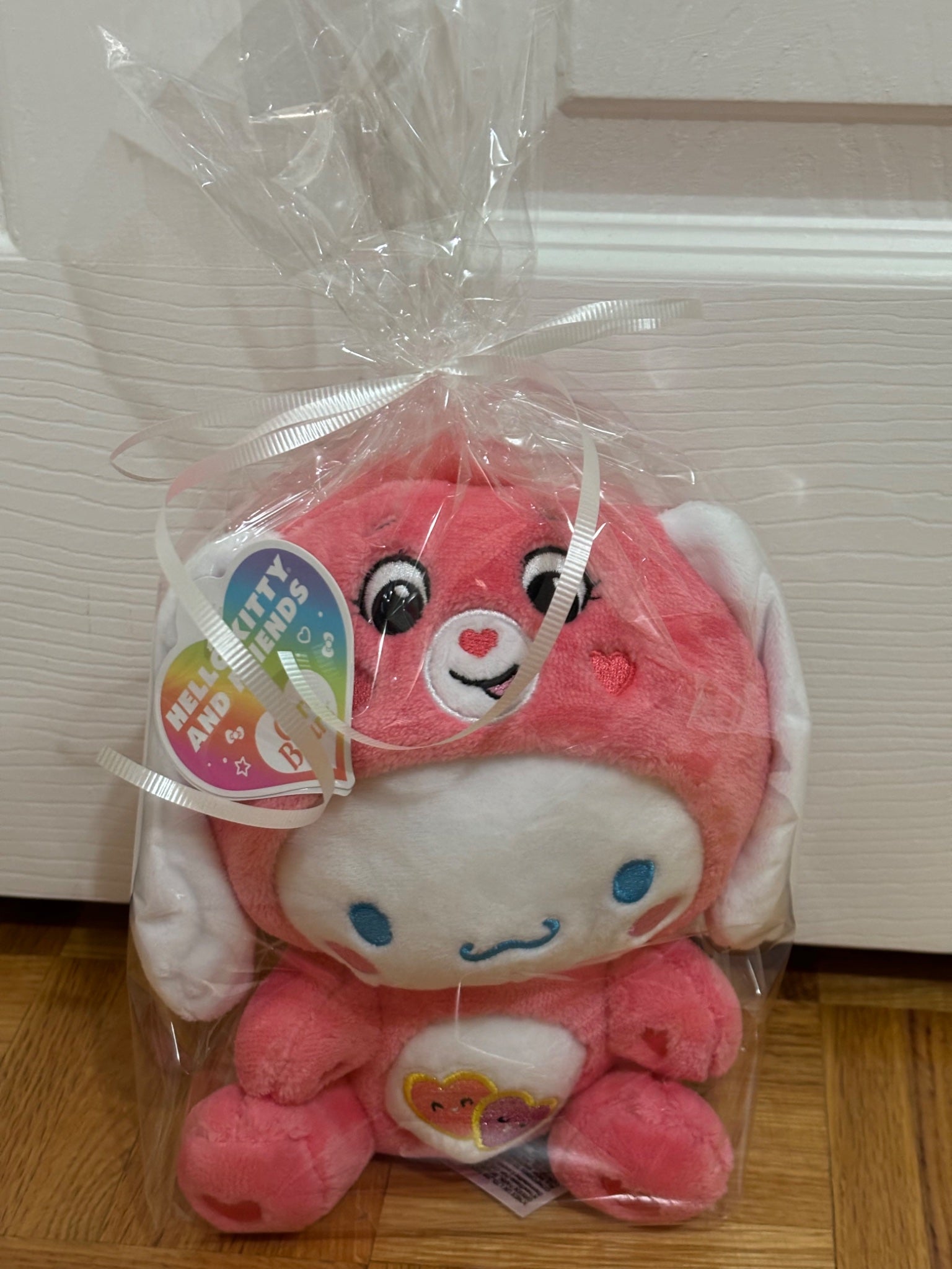 Love-a-Lot Cinnamoroll - Hello Kitty and Friends x Care Bears 8-inch Plush Toy - 1