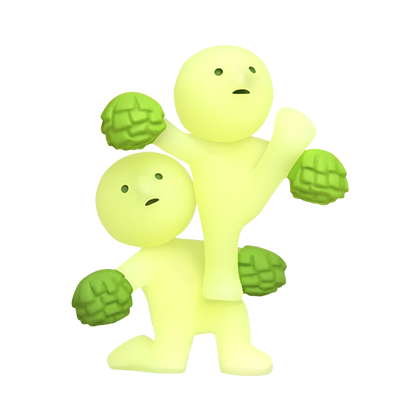 Little Smiski Cheerieding - Cheer Series - 1