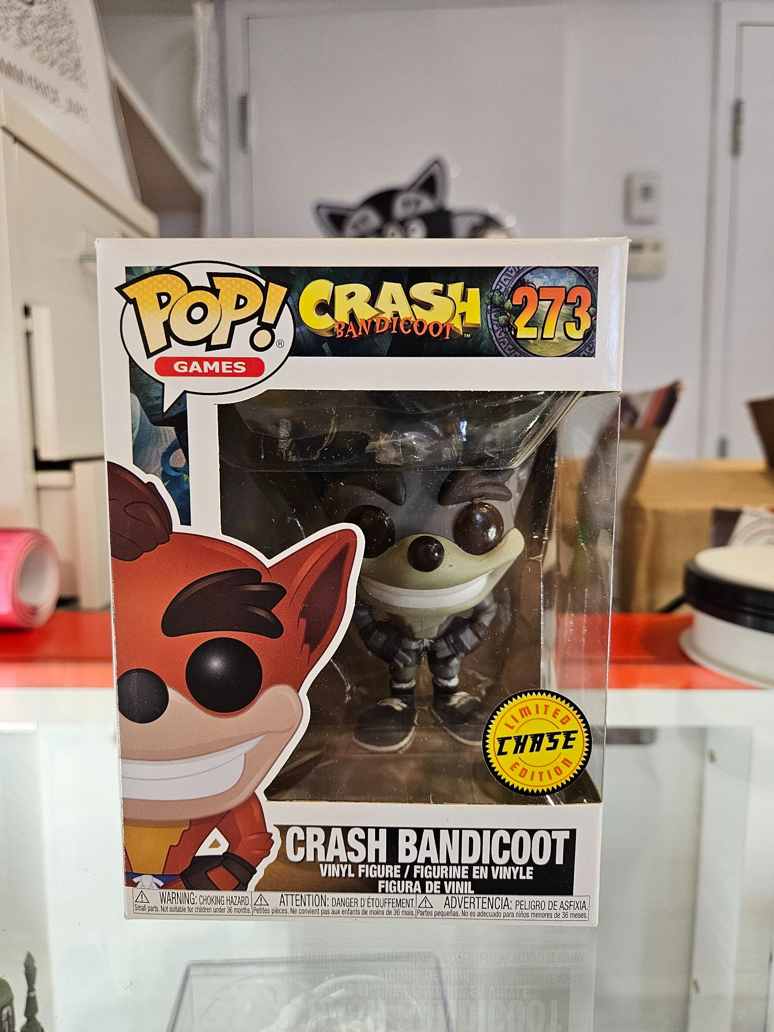FUNKO POP CRASH BANDICOOT 273 LIMITED EDITION CHASE FUNKO POP CRASH BANDICOOT 273 LIMITED EDITION CHASE