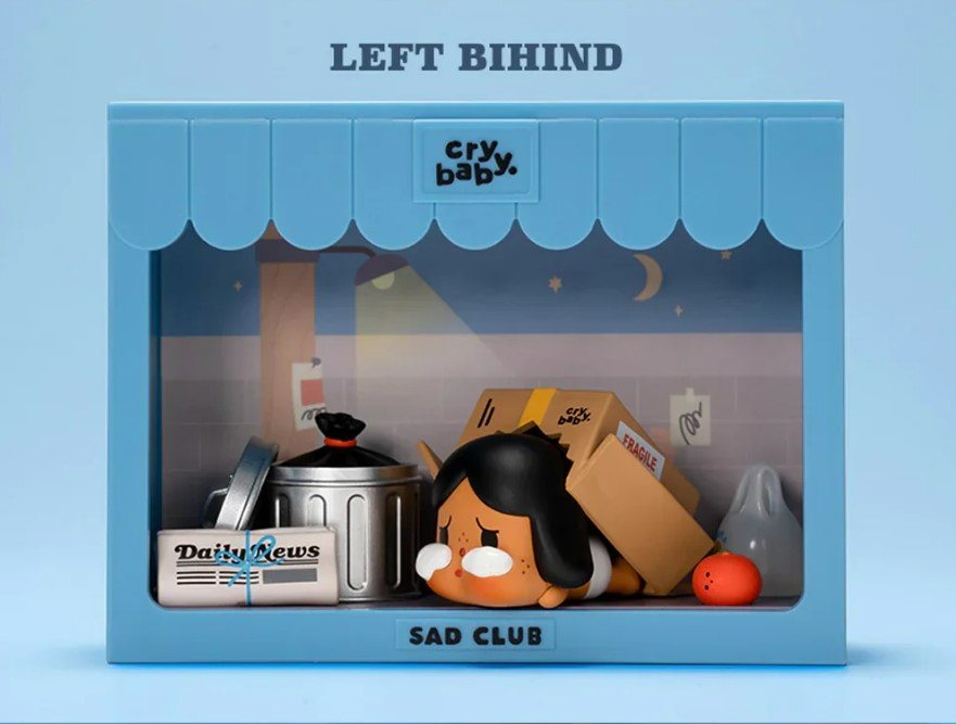 Left Behind -  Cry Baby Sad Club Series Scene Set by Pop Mart - 2