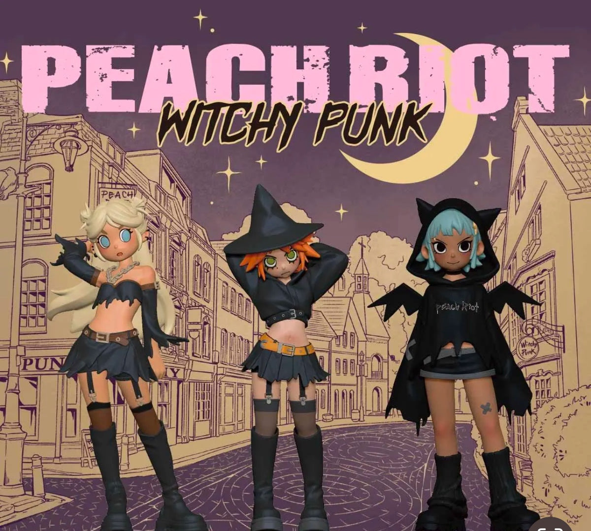 Peach Riot Witchy Punk Figures Halloween - Popmart  - 2