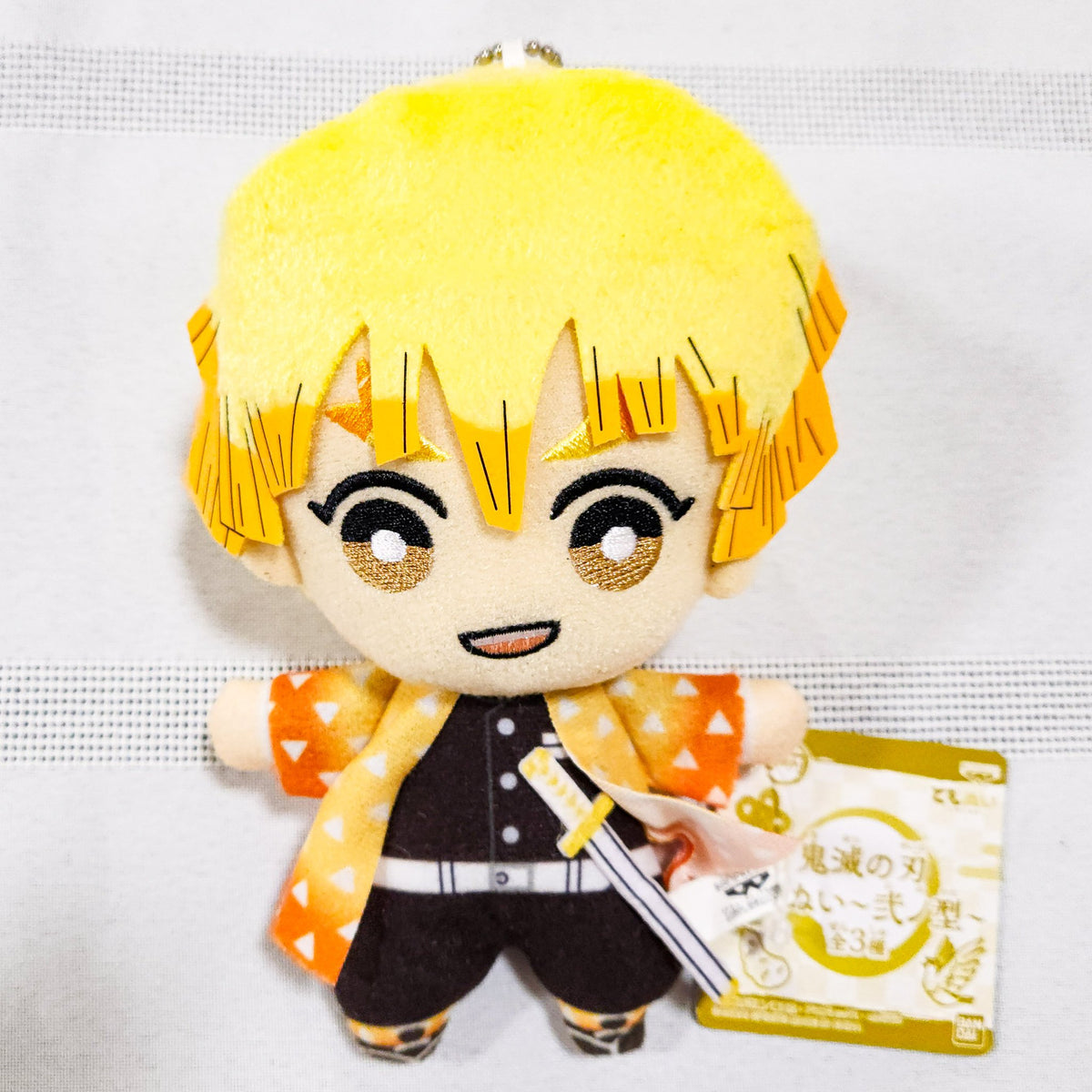  Demon Slayer ZENITSU AGATSUMA Tomonui Dangling Plush Series by Bandai/Banpresto - 1