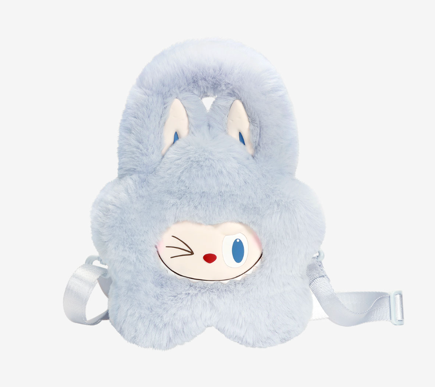 Classic Series-Plush Flower Bag ラブブ　バック BLUE - LABUBU THE MONSTERS Classic Series-Plush Flower Bag by POP