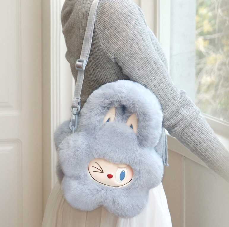 BLUE - THE MONSTERS Classic Series-Plush Flower Bag by POP MART - 1