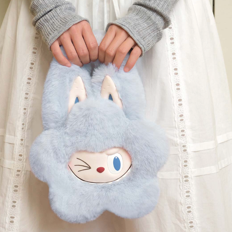 BLUE - LABUBU THE MONSTERS Classic Series-Plush Flower Bag by POP BLUE - LABUBU THE MONSTERS Classic Series-Plush Flower Bag by POP