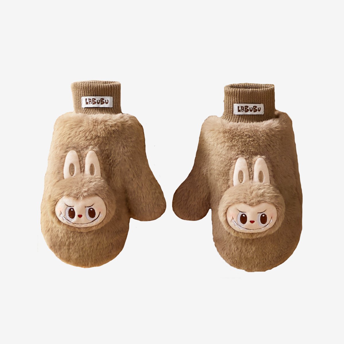 Warm Fluffy Holiday Series- LABUBU Plush Gloves by POP MART - 1