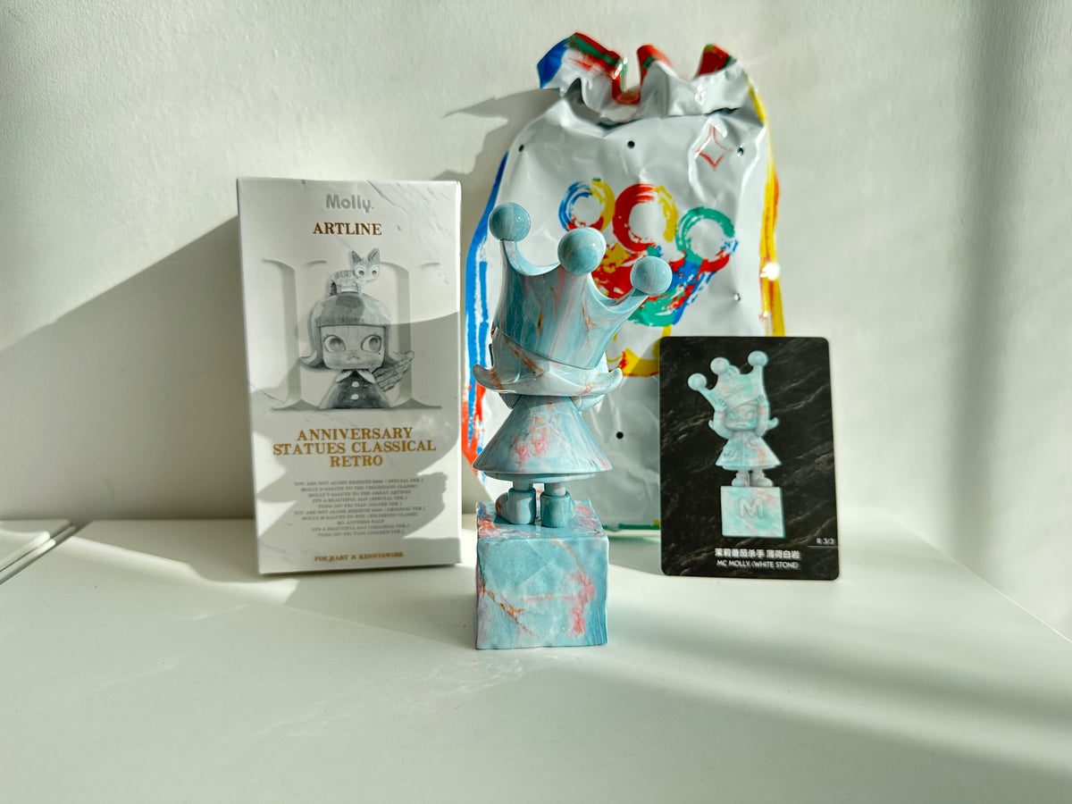 MC MOLLY (WHITE STONE) (Secret 3)- MOLLY Anniversary Statues Classical Retro 2 Series Figures by POP MART - 3
