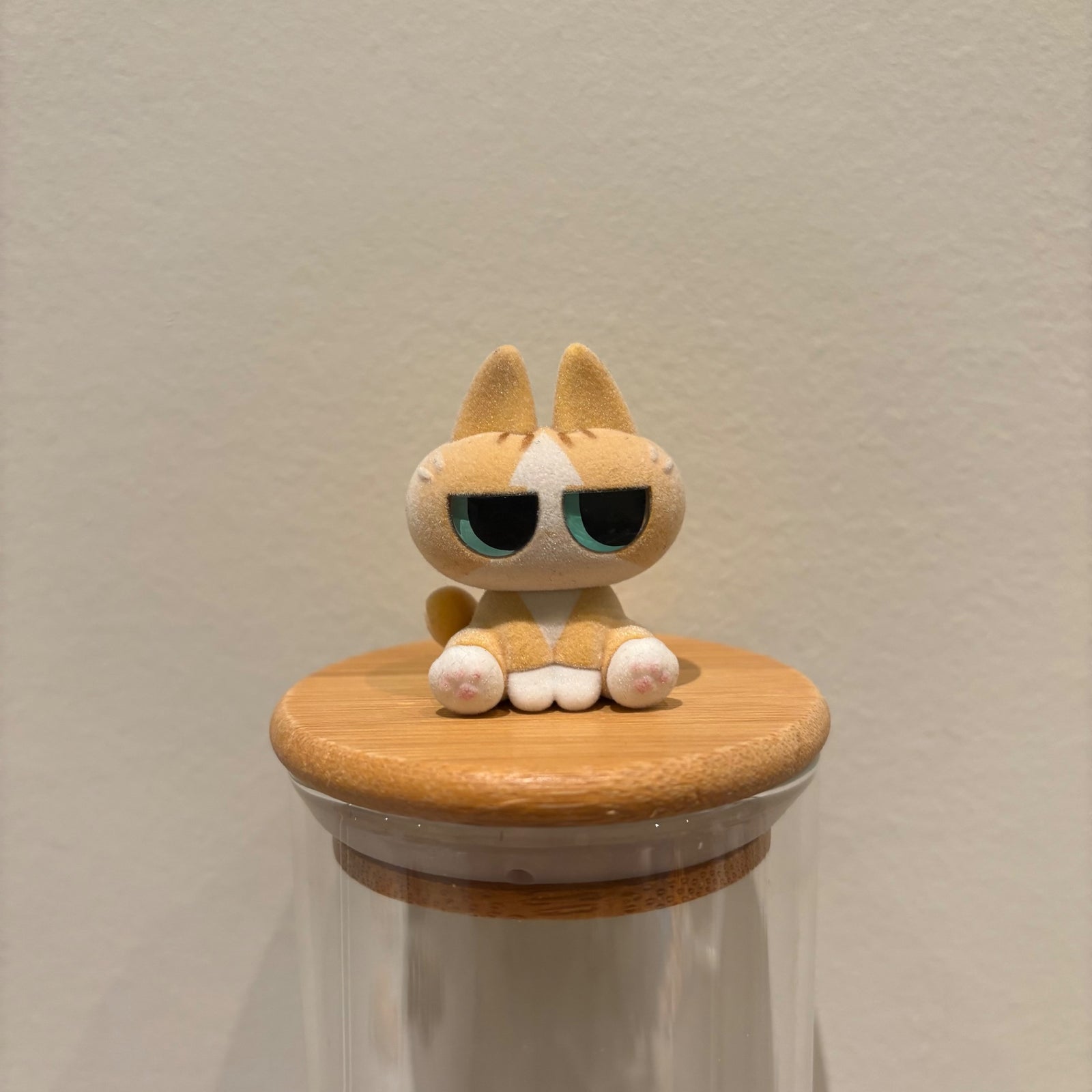 Orange Cat (special colour) - Nobeko Azukisan Mini Bean by TOP TOY - 1