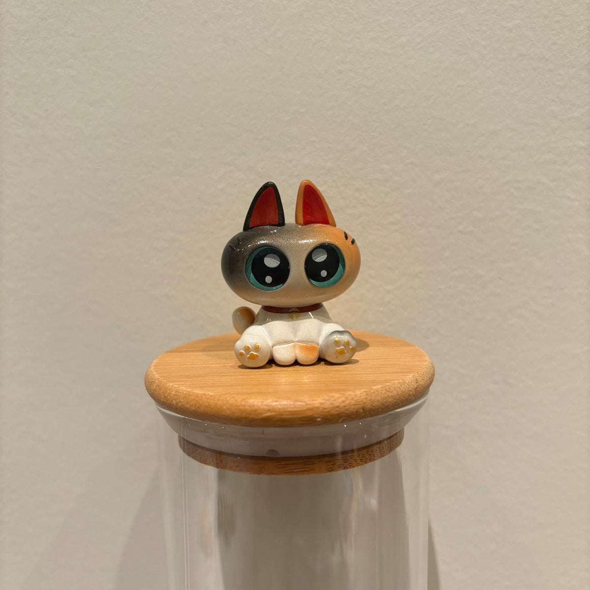 Lucky Cat (special colour) - Nobeko Azukisan Mini Bean by TOP TOY - 1
