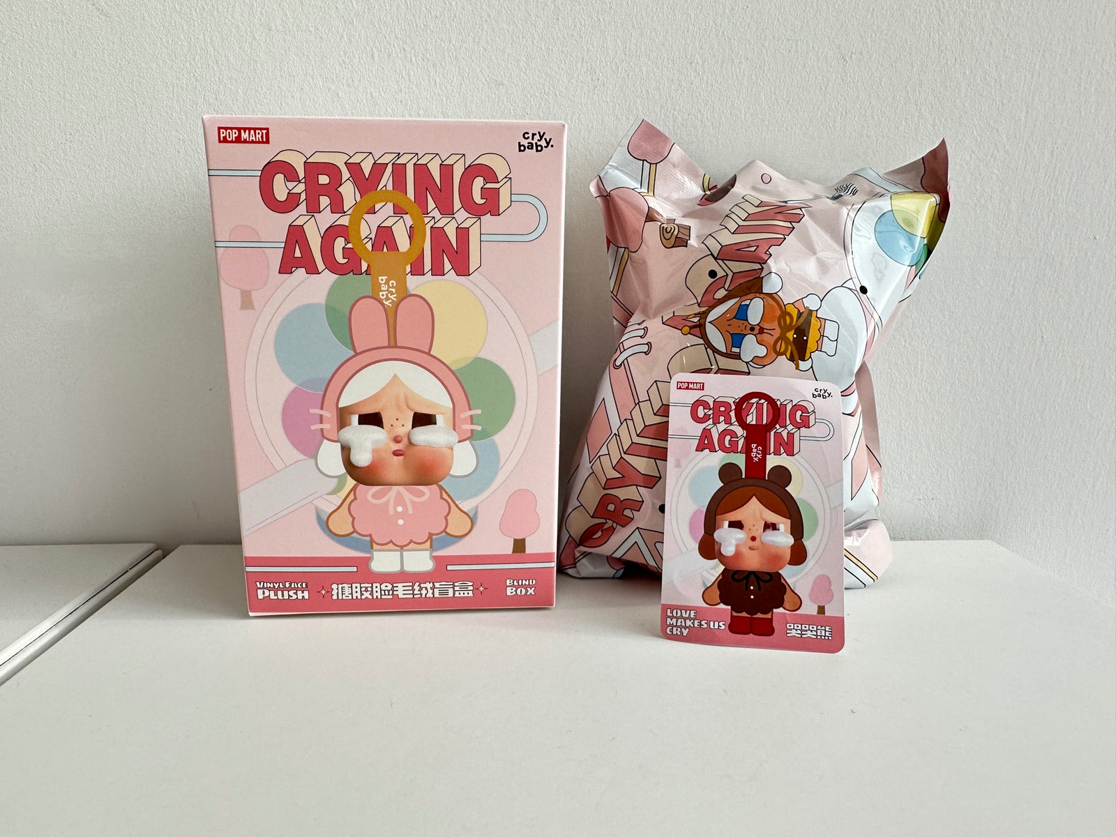 Love makes us cry - CRYBABY Crying Again Series-Vinyl Face Plush by POP MART - 1