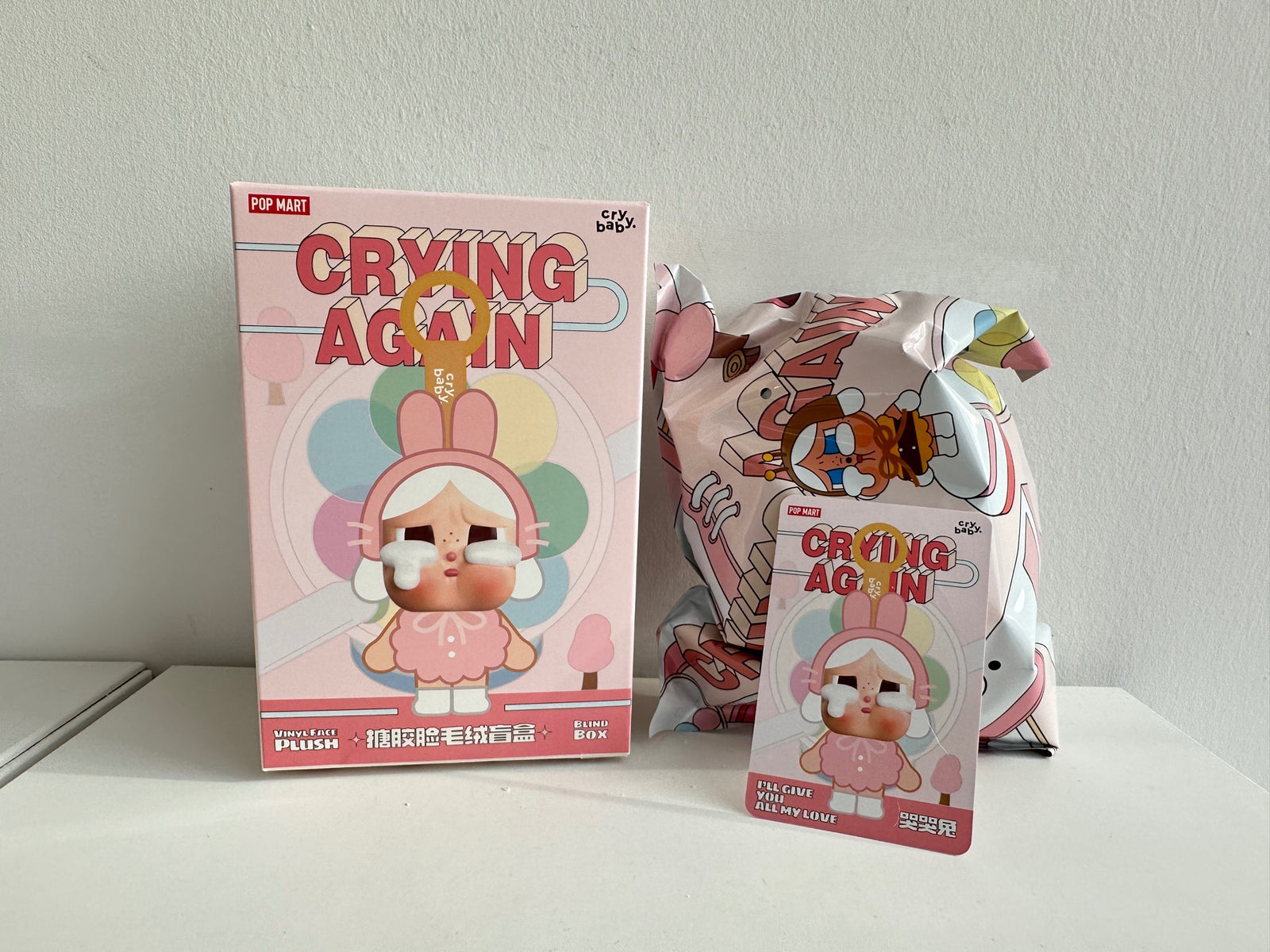 I'll give you all my love - CRYBABY Crying Again Series-Vinyl Face Plush by POP MART - 1
