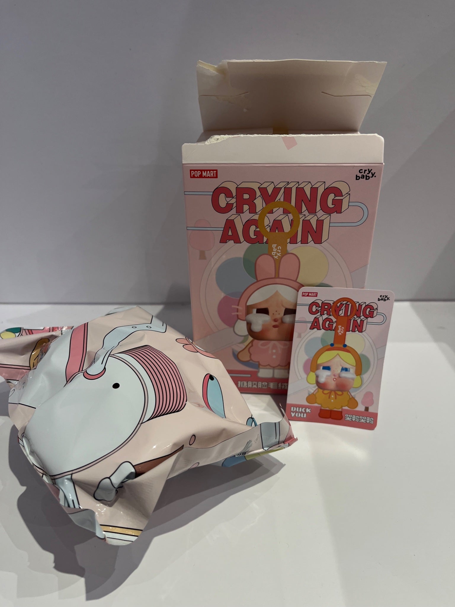 Duck You- CRYBABY Crying Again Series-Vinyl Face Plush by POP MART - 1